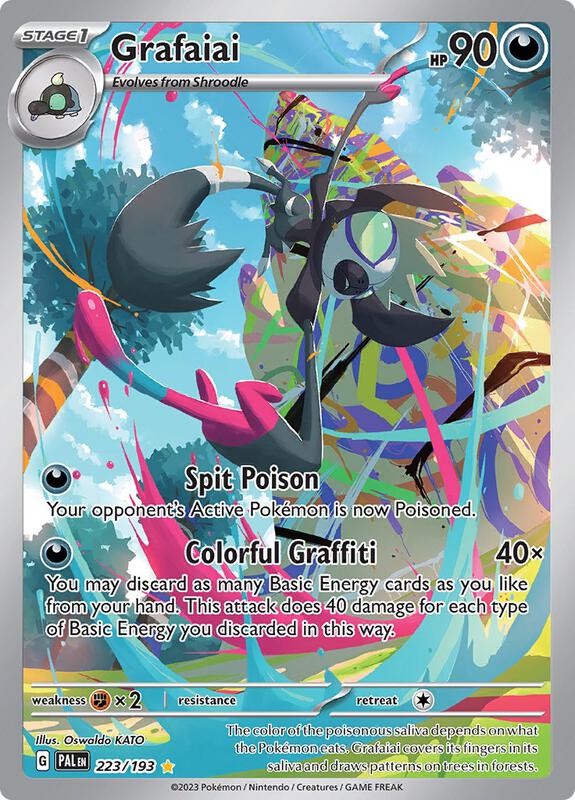 Grafaiai Pokemon card from SV02: Paldea Evolved