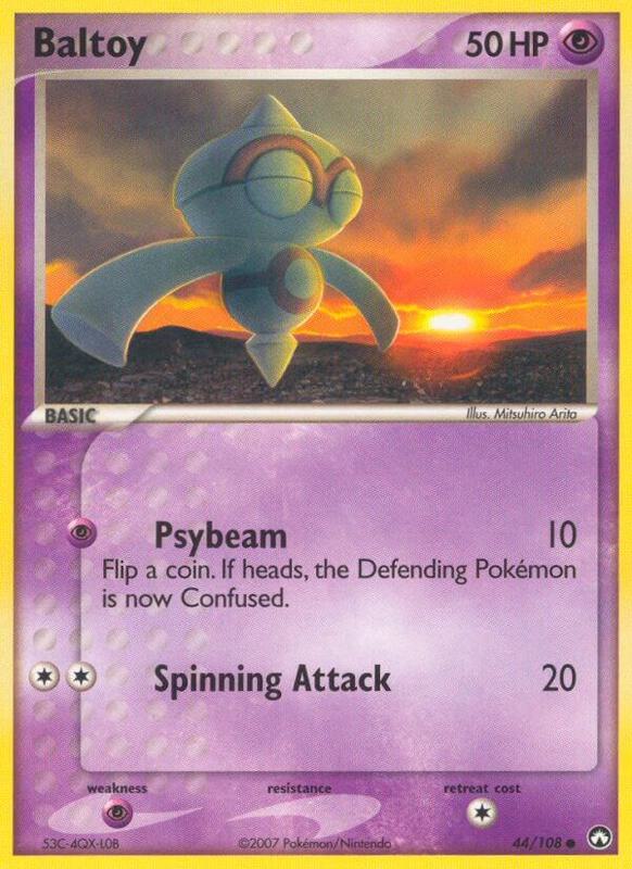 Baltoy Pokemon card from Power Keepers