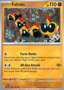 Falinks Pokemon card from Stellar Crown