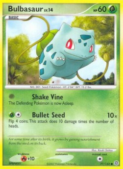 Bulbasaur Lv.14 Pokemon card from Secret Wonders