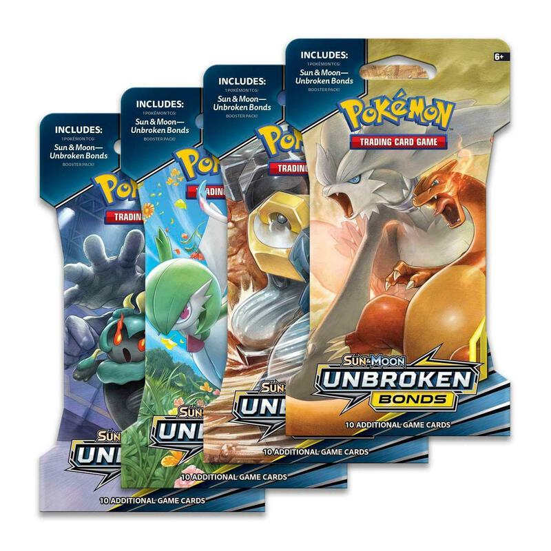 Unbroken Bonds Sleeved Booster Pack Art Bundle [Set of 4] Pokemon card from SM - Unbroken Bonds