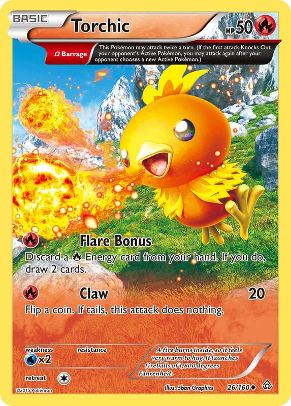Torchic (Omega) Pokemon card from XY - Primal Clash