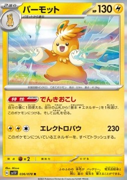 Pawmot Pokemon card from Violet ex
