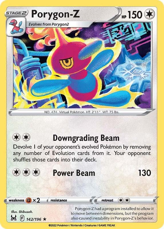 Porygon-Z Pokemon card from SWSH11: Lost Origin