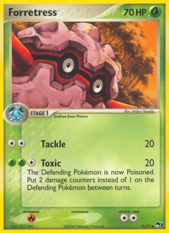 Forretress Pokemon card from POP Series 3