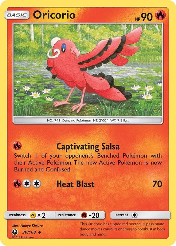 Oricorio (30) Pokemon card from SM - Celestial Storm