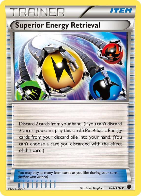 Superior Energy Retrieval Pokemon card from Plasma Freeze
