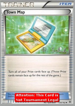 Town Map Pokemon card from BREAKthrough