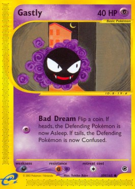 Gastly Pokemon card from Expedition Base Set