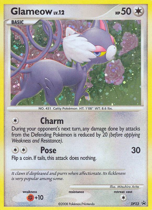 Glameow - DP23 Pokemon card from Diamond and Pearl Promos