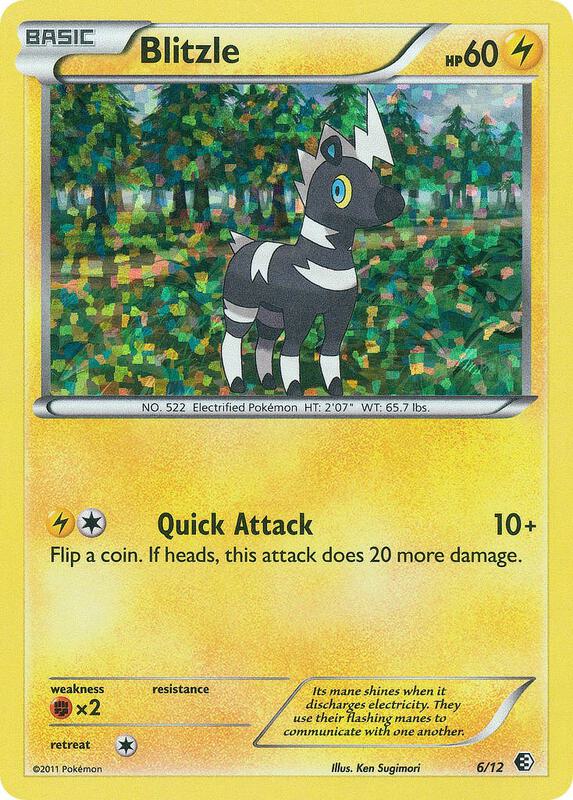 Blitzle Pokemon card from McDonald's Promos 2011