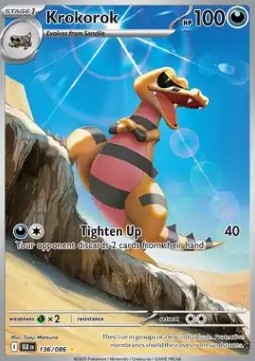 Krokorok Pokemon card from Black Bolt