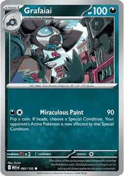 Grafaiai (Holo) Pokemon card from Mega Evolution