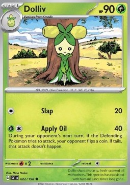 Dolliv Pokemon card from Scarlet Violet