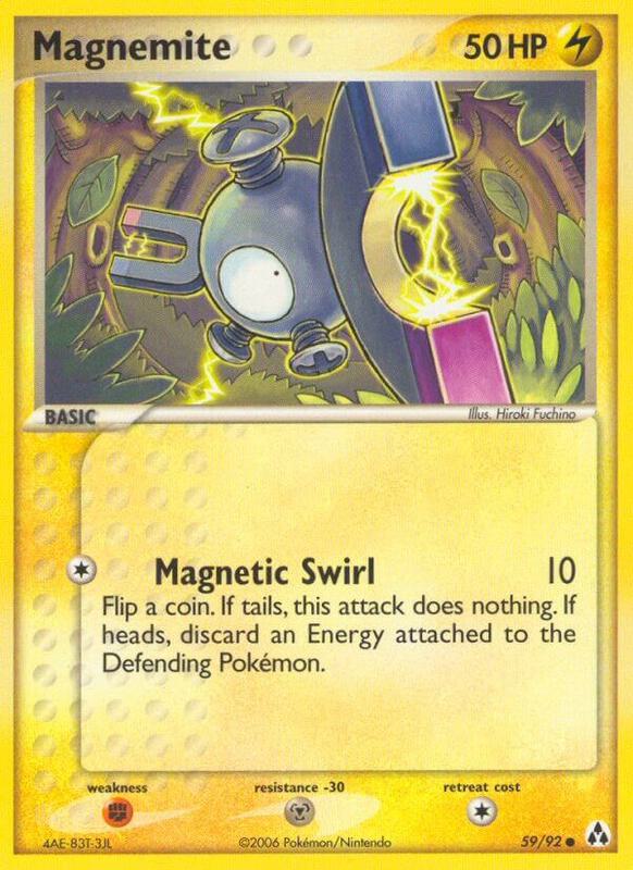 Magnemite Pokemon card from Legend Maker