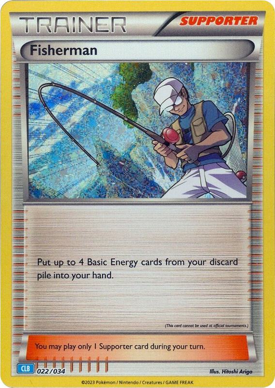 Fisherman Pokemon card from Trading Card Game Classic