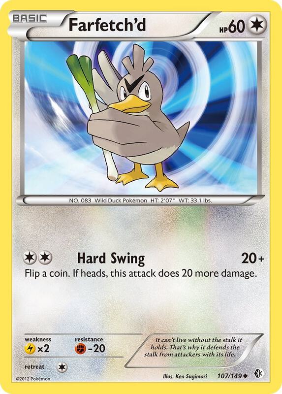 Farfetch'd Pokemon card from Boundaries Crossed