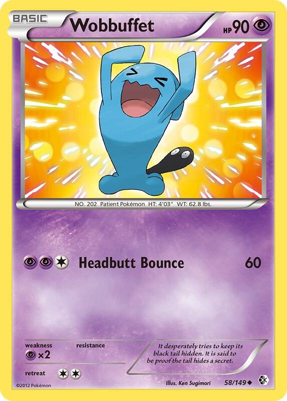 Wobbuffet Pokemon card from Boundaries Crossed