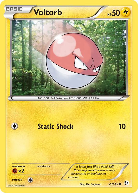 Voltorb Pokemon card from Boundaries Crossed