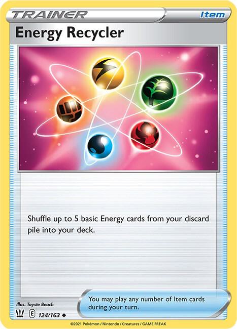 Energy Recycler Pokemon card from SWSH05: Battle Styles
