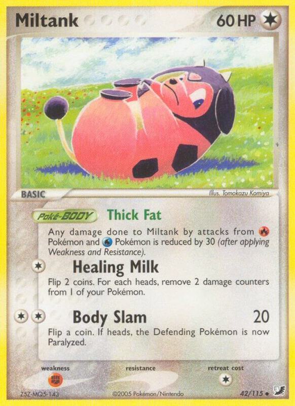 Miltank Pokemon card from Unseen Forces