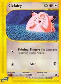 Clefairy Pokemon card from Expedition