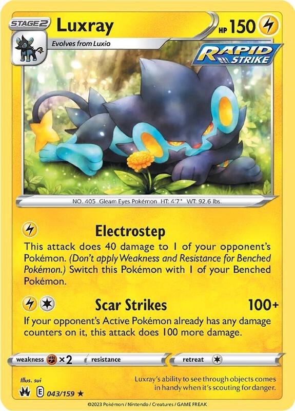 Luxray (43) Pokemon card from Crown Zenith