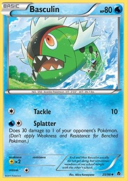 Basculin Pokemon card from Emerging Powers