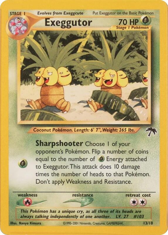 Exeggutor Pokemon card from Southern Islands