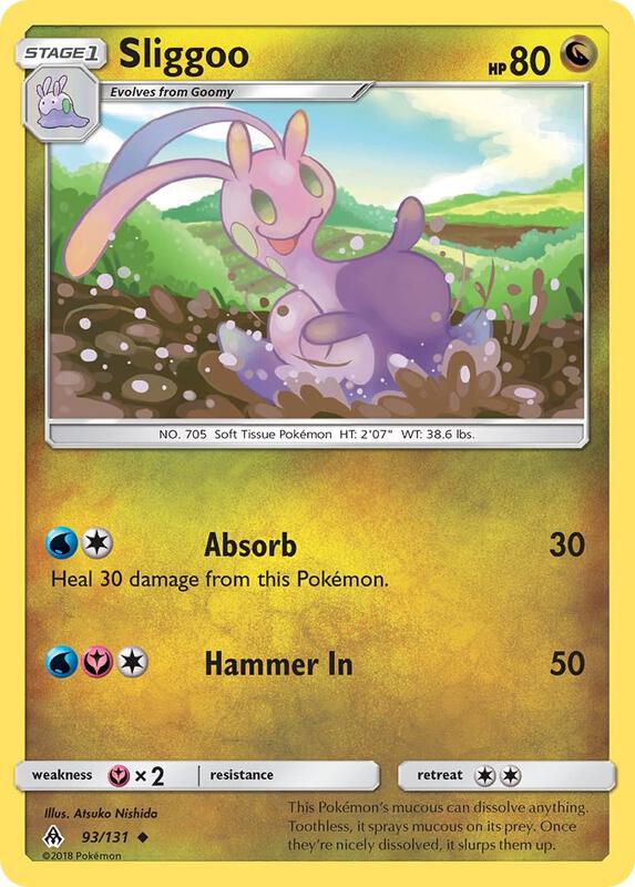 Sliggoo Pokemon card from SM - Forbidden Light