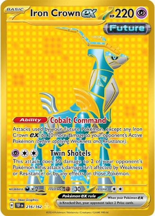 Iron Crown ex Pokemon card from SV05: Temporal Forces
