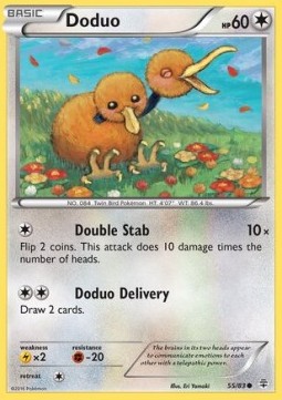 Doduo Pokemon card from Generations