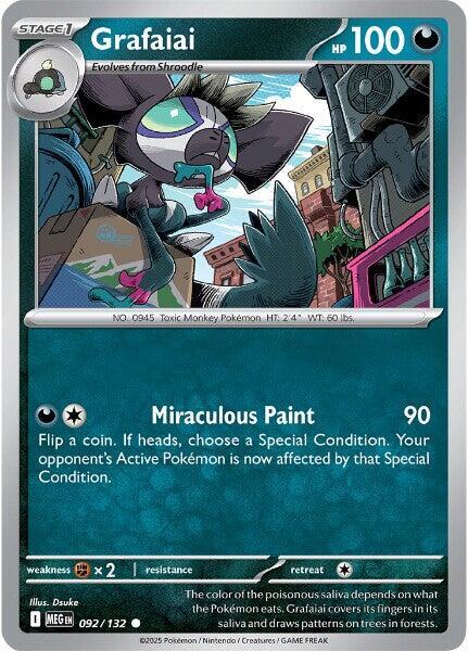 Grafaiai Pokemon card from ME01: Mega Evolution