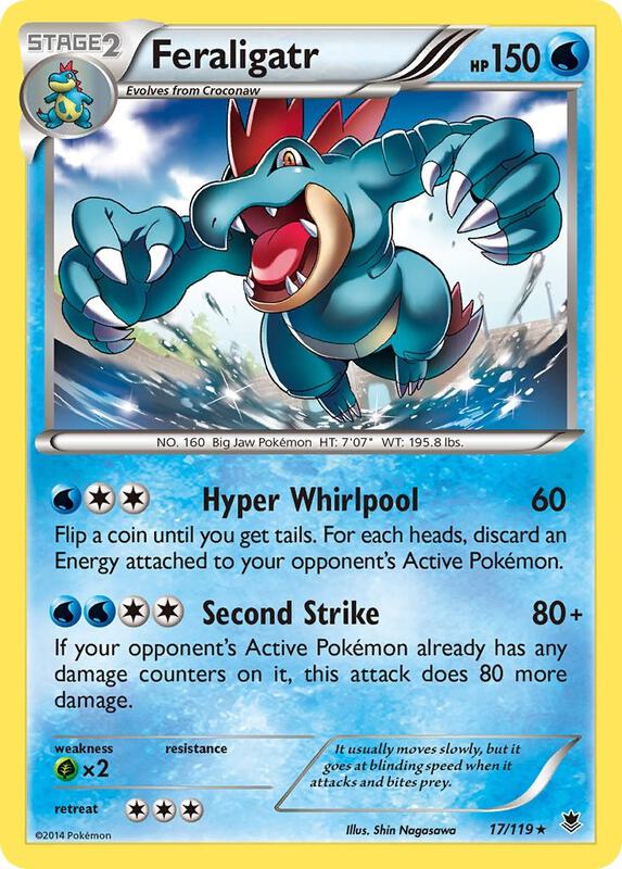 Feraligatr Pokemon card from XY - Phantom Forces