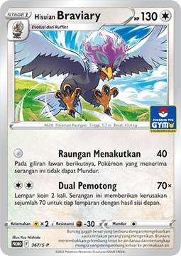 Hisuian Braviary (S-P/ID 367) Sword & Shield Indonesian Promos ID