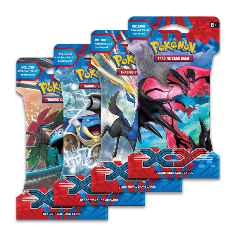XY Sleeved Booster Pack Art Bundle [Set of 4] Pokemon card from XY Base Set