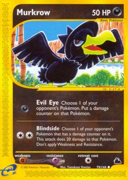 Murkrow Pokemon card from Skyridge