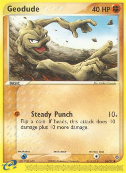 Geodude Pokemon card from EX Dragon