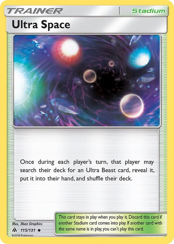 Ultra Space Pokemon card from SM - Forbidden Light