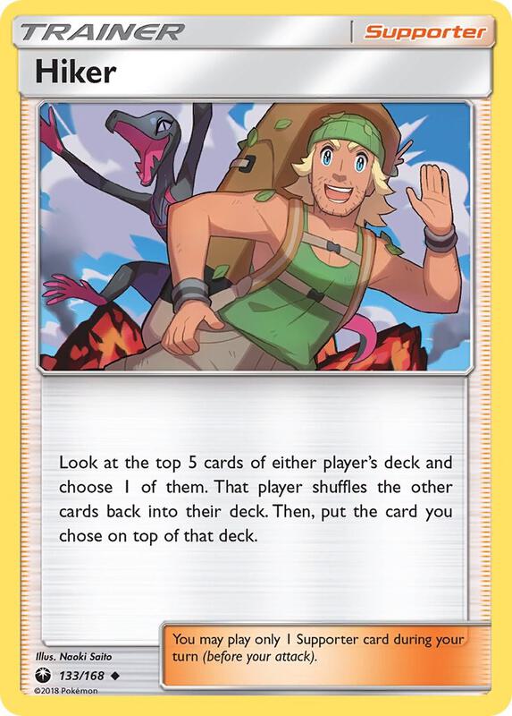 Hiker Pokemon card from SM - Celestial Storm