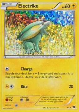 Electrike Pokemon card from McDonalds Collection 2015
