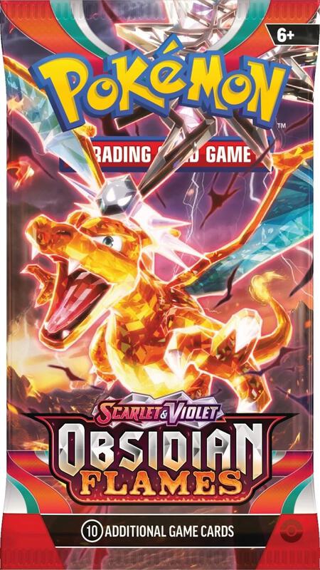 Obsidian Flames Booster Pack Pokemon card from SV03: Obsidian Flames