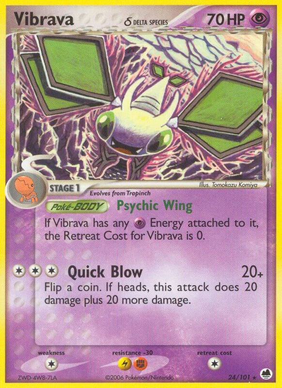 Vibrava Pokemon card from Dragon Frontiers
