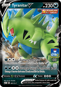 Tyranitar V (S-P/ID 061) Sword & Shield Indonesian Promos ID