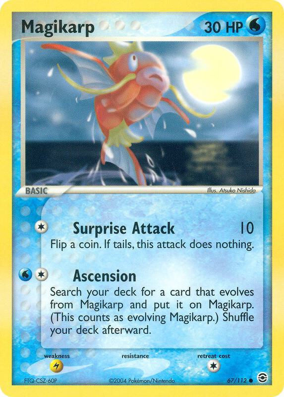 Magikarp Pokemon card from FireRed & LeafGreen