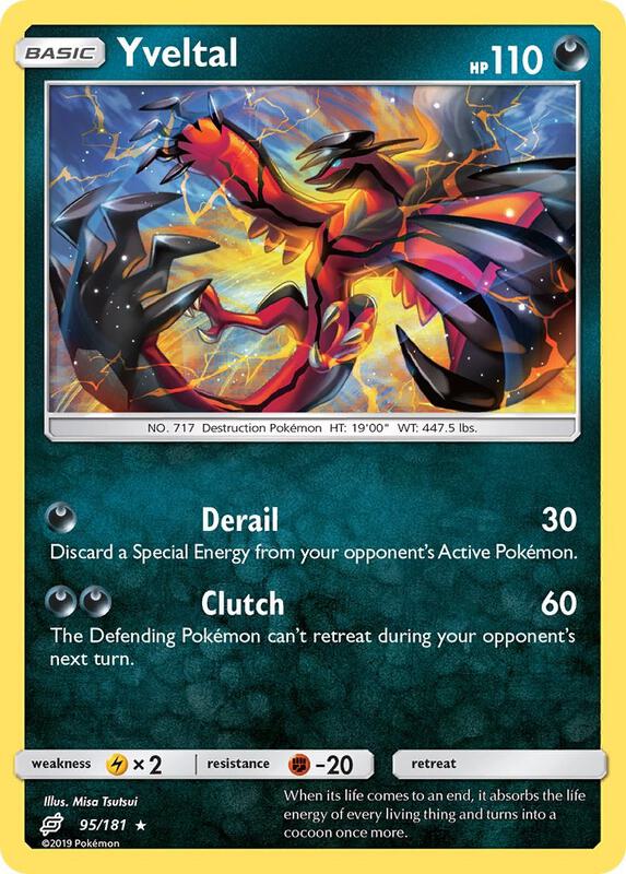 Yveltal Pokemon card from SM - Team Up