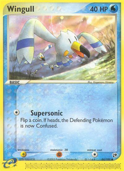 Wingull Pokemon card from Sandstorm