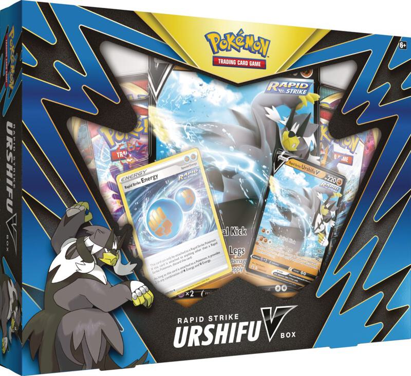 Rapid Strike Urshifu V Box Pokemon card from SWSH05: Battle