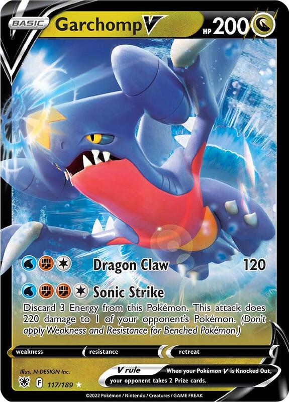 Garchomp V Pokemon card from SWSH10: Astral Radiance