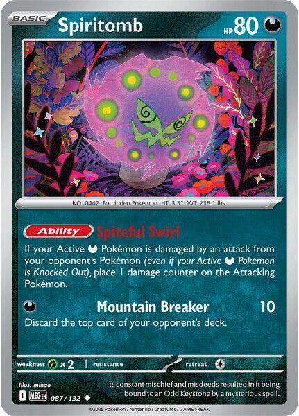 Spiritomb Pokemon card from ME01: Mega Evolution